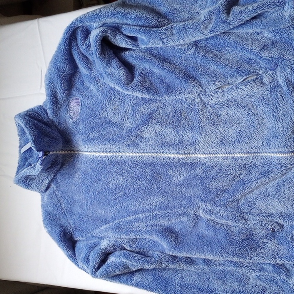 Girls XL Light Blue The North Face Furry Shell Zip Up